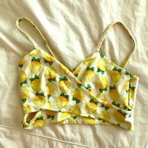 Lemon crop top